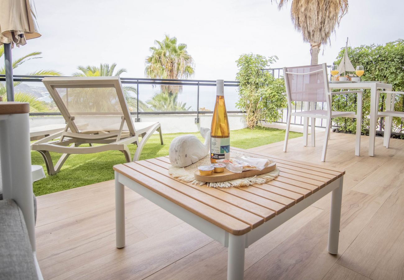 Apartamento en Los Realejos - Apartamento VISTA AL MAR Y JARDIN PRIVADO 